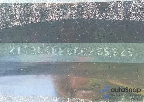 2012 Toyota Corolla S/Le из США, поврежденный, VIN 2T1BU4EE8CC769929